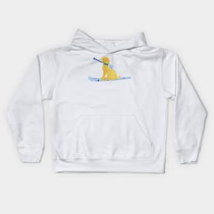 SUP Preppy Golden Retriever - Lilly Inspired Stand Up Paddle Board Kids Hoodie